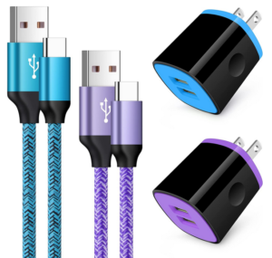 Android USB-C charging cords and power adapters