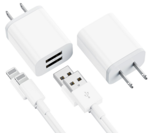 iPhone and iPad Lightning charging cords and power adapters
